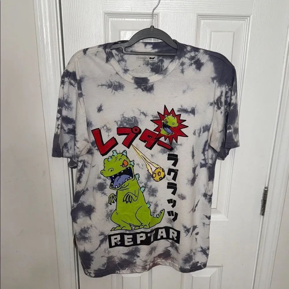 Nickelodeon Tie-Dye T-Shirt with Green Reptar Graphic